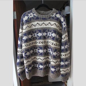 XL mens (or XXL Womens) 100% Wool Sweater